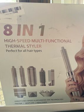 8-in-1 High-Speed Multi-Functional Thermal Styler - Silver